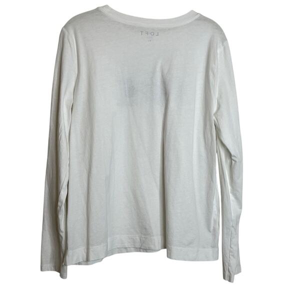 Loft Womens Long Sleeve Tee Size XL French Bulldogs Novelty Print 100% Cotton - Picture 3 of 5